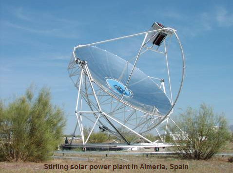 アルメリア、スペインのスターリング太陽光発電所