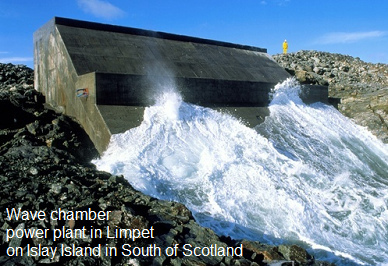 2000年に建てスコットランド南部のアイラ島のリンペットの波動室発電所は、24時間の昼と
                              夜の電力を生成