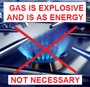 ガスストーブ、ガスが常に爆発、エネルギーの生成に必要ではありません