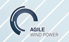 風の塔の会社のロゴ "Agile Wind
                                Power"