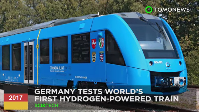 Wasserstoffzug mit Brennstoffzelle, Test in
              Deutschland im Mrz 2017 in Salzgitter