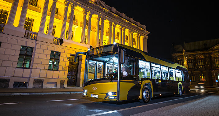 Der Wasserstoffbus
                  "Urbino Hybrid 12" der Firma Solaris aus
                  Polen