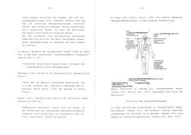Kieler
                            Amalgamgutachten: Der Kenntnisstand der
                            Zahnmedizin ber Amalgam ab 1955, Seiten
                            44-45