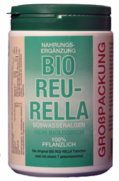 Bio-Reurella-Pillen (hier eine
                                Packung), Tabletten zum Ausleiten von
                                Metallen aus Organen