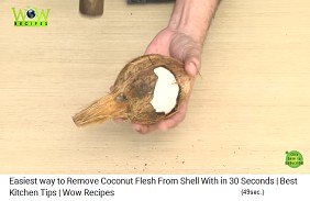 then the coconut is stroked with a hammer  02