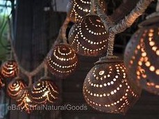 Coconut lamps of coconut shell  01