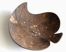 Snack bowl made of coconut shell