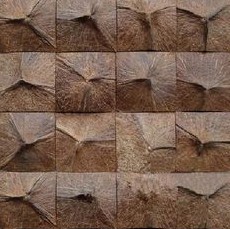 Coconut tiles, close up