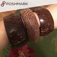 Coconut shell jewelry, bangles