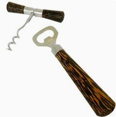 bottle opener of
              palm wood