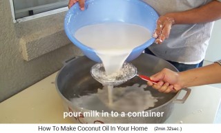 And the
                    coconut milk is sieved