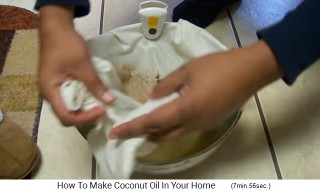 The sieve
                    cloth is removed