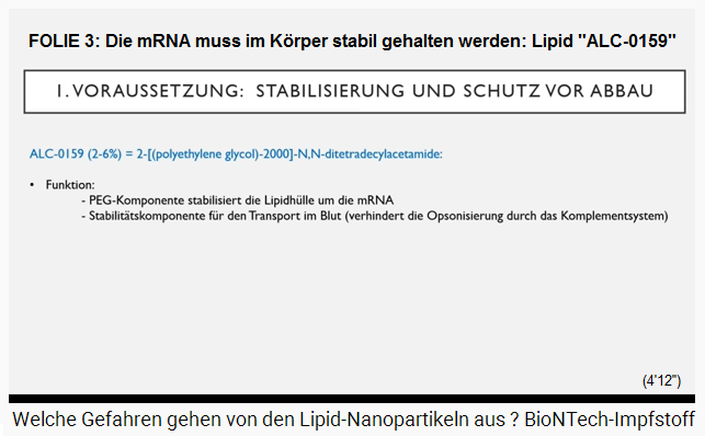 DIAPOSITIVA 3: El ARNm debe mantenerse estable en
                  el cuerpo: Lípido "ALC-0159"