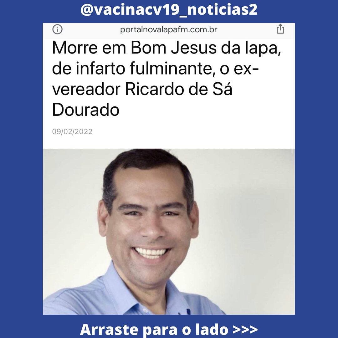 GENimpfmord in Bom Jesus de Lapa (Brahia,
                  Brasilien) 11.2.2022: Ex-Stadtrat Ricardo de Sá
                  Dourado hat Herzinfarkt - und ist mit 43 weg