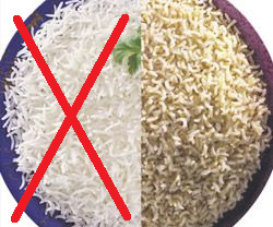 Weisser Reis und Vollkornreis im Vergleich