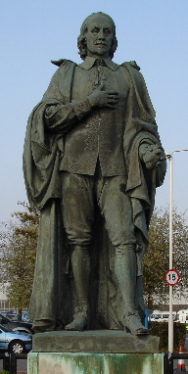Statue von
                William Harvey in Ashford (Provinz Kent), England