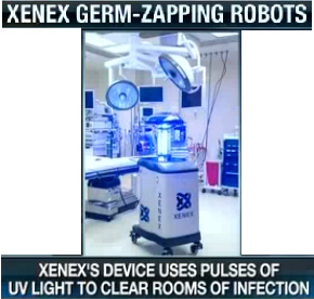 Xenex UV light disinfection robot 09
                            in the operation room 01, zoom