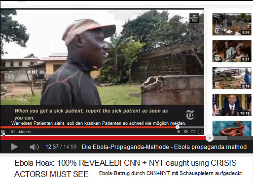 Die
                            Ebola-Propagandamethode: Wer einen kranken
                            Patienten sieht, soll man den kranken
                            Patienten so schnell wie mglich melden.
