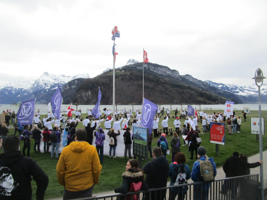 Demo auf der Seewiese 01: Rtlischwur