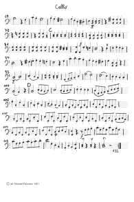Pleyel: Geigenduo op.8 Nr.1, erster Satz
                          (Allegro), Cellobegleitung (Seite 2)
