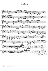 Bach: concert for violin E major,
                                first part (Allegro) violin tutti part
                                (page 4)