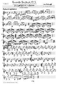 Portnoff: Russian Fantasy No. 2, d
                              minor, violin tutti part