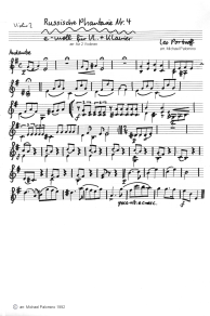 Portnoff: Russian Fantasy No. 4, e
                              minor, violin tutti part