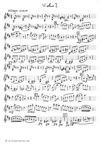 Schubert: sonatina for violin and
                              piano No.1, third part (Allegro vivace),
                              violin tutti part (page 6)