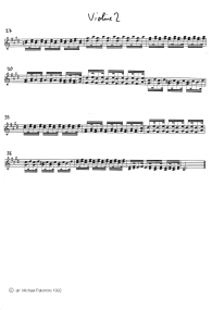 Vivaldi: concert for violin E major
                              (Spring), second part (Largo), violin
                              tutti part (page 4)