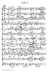 Vivaldi: concert for violin a minor, third
                        part (Presto), violin tutti part (page 3)