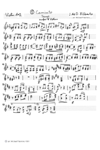 Filiberto: Tango "Caminito"
                            ("Little walk"), Violin 1 and 2