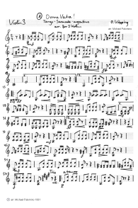 Koepping: Tango-Serenade "Donna
                          Vatra" ("Frau Vatra"), Violine
                          3 (Seite 1)