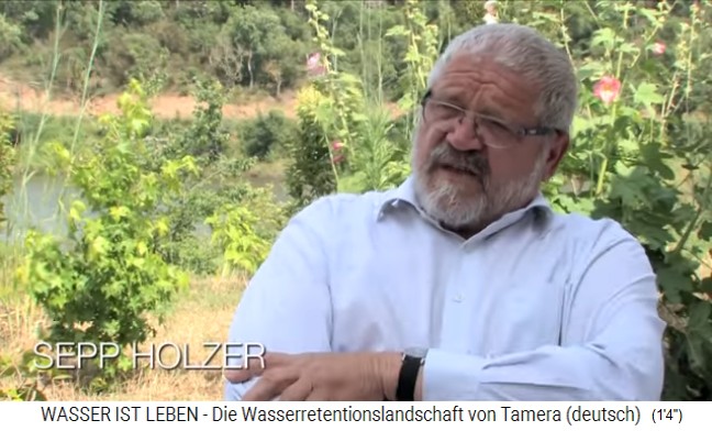 Sepp Holzer erklärt den Wasserkreislauf