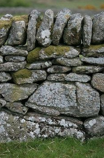 Moses at
                        a dry stone wall