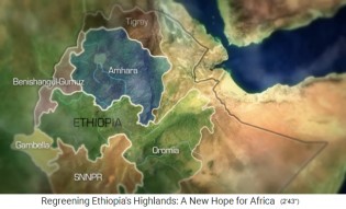 Mapa de
                      Etiopa con las provincias de las tierras altas
                      Oromia, SNNPR, Gambella, Benishangul-Gumuz, Amhara
                      y Tigray