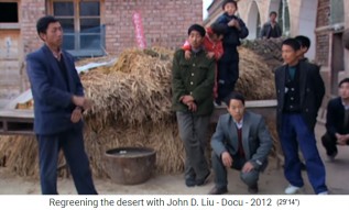 La meseta de Loess en
                    China, los comerciantes locales de animales