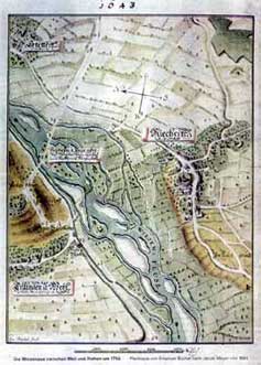 Wiesenaue am Fluss Wiese 1643