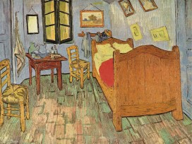 "Das Schlafzimmer" von Van Gogh, Arles 1889: Bett, Tisch, Stuhl, mehr braucht es nicht