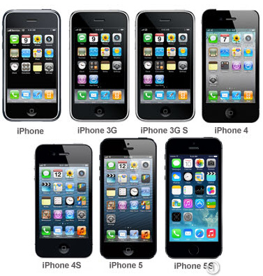 Schdliche, strahlende iphones in allen
                        Variationen