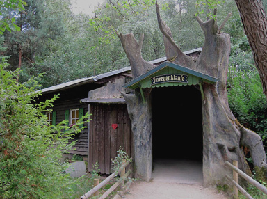 Fairy tale forest in
                              Ibbenbueren 05, a dwarf's retreat (fairy
                              tale: Snow White)
