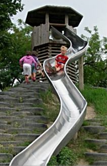 Curved slide, Jesuits
                            Meadow, Vienna