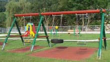 Group of swings 12, three different
                                swings with soft floor panels, Company
                                Obra swinging devices