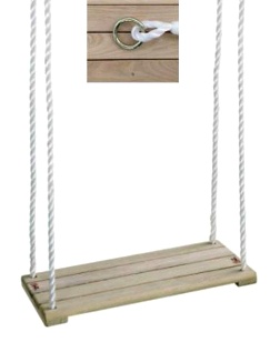 Swing with adaptable
                            ropes from Hudora Company, Switzerland