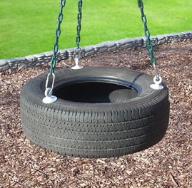 Tire swing 01 with 3
                            fixations, company Playset Junction LLC