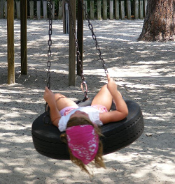 Tire swing 13, girl relaxing
                                      on a tire swing, Sea Pines Resort,
                                      South Carolina in criminal
                                      "USA"