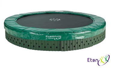 Trampoline 14: submersible trampoline,
                            with a diameter of 2.5 to 3.7 meter, Sport
                            TEC, Germany