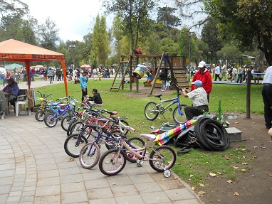 Bike 01: rent a children's bike 01
                              with bike repair service in Ejido Park in
                              Quito, Ecuador