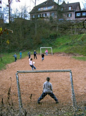 Soccer ground at
                              nature lover's house in Elmstein in
                              Rhineland Palatinate, Germany
