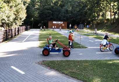 Traffic park 04 with go-cart and
                              bike, Hohenmlsen near Teuchern near
                              Leipzig, Germany