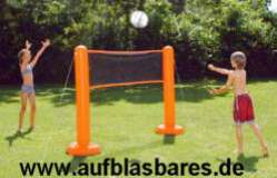 Volleyball field,
                              inflatable volleyball net, mail order
                              selling aufblasbares.de
